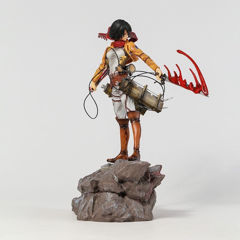 Mikasa on Rock - Attack on Titan