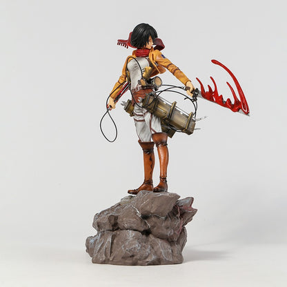 Mikasa on Rock - Attack on Titan