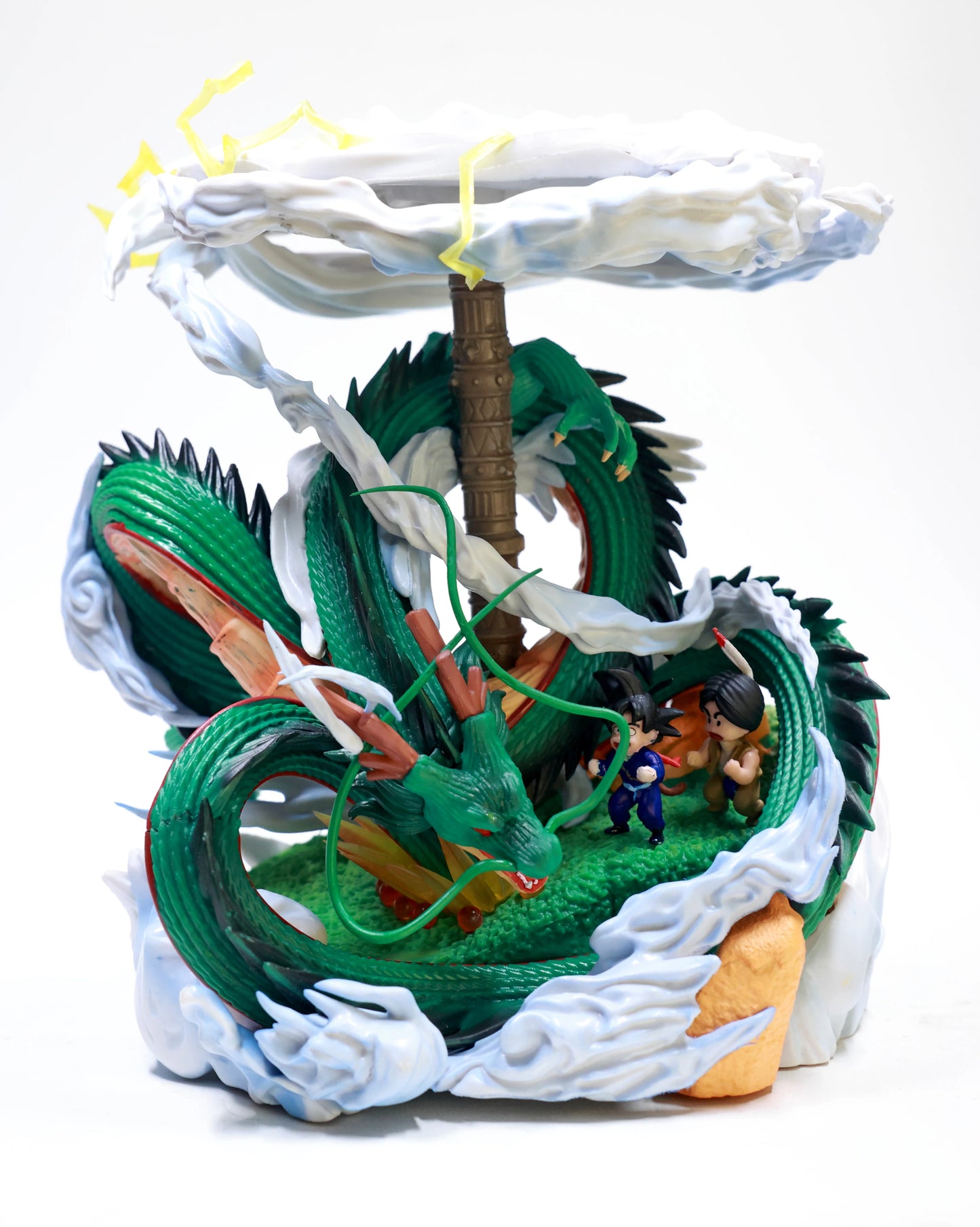 Shenron & Goku under cloud