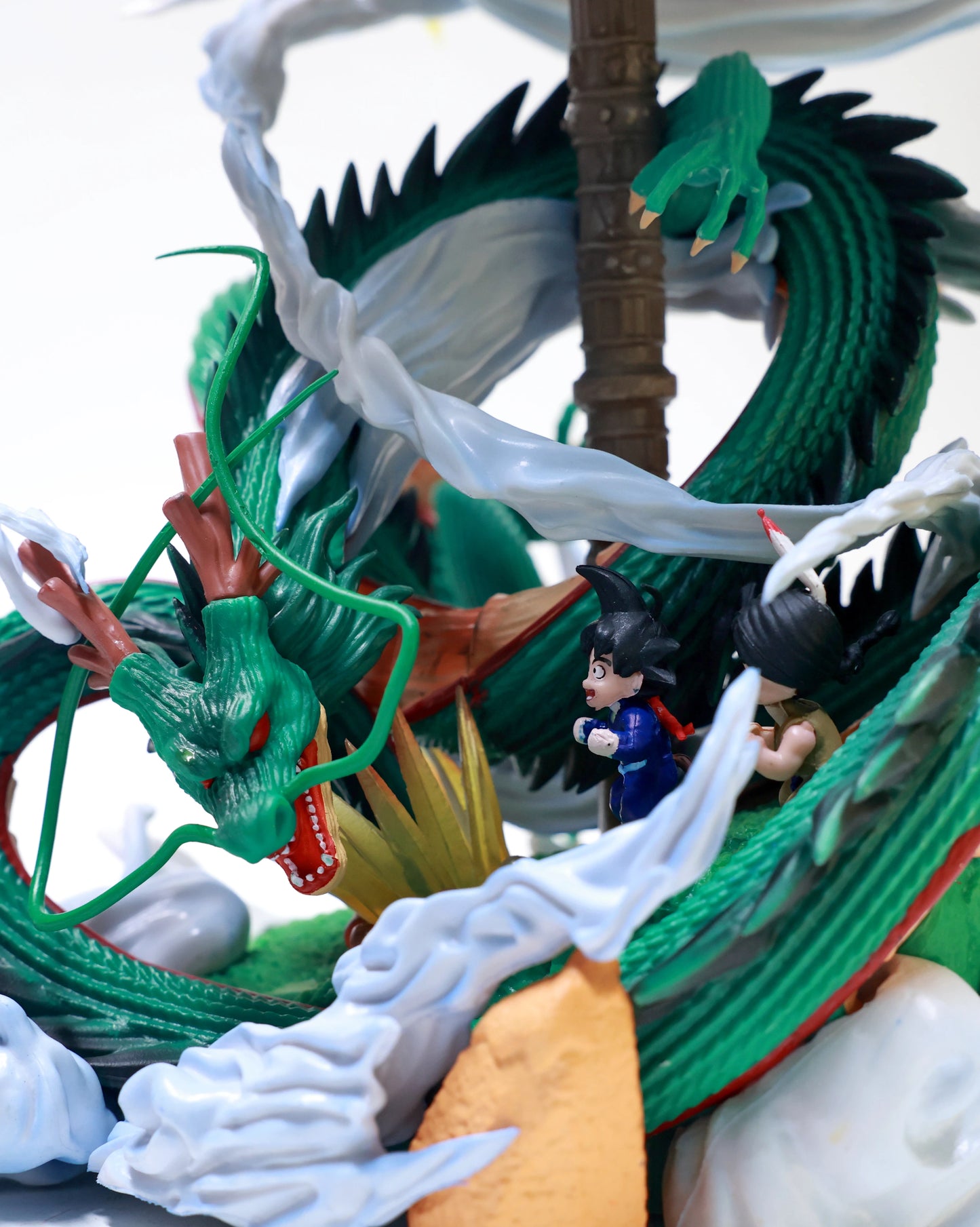 Shenron & Goku under cloud