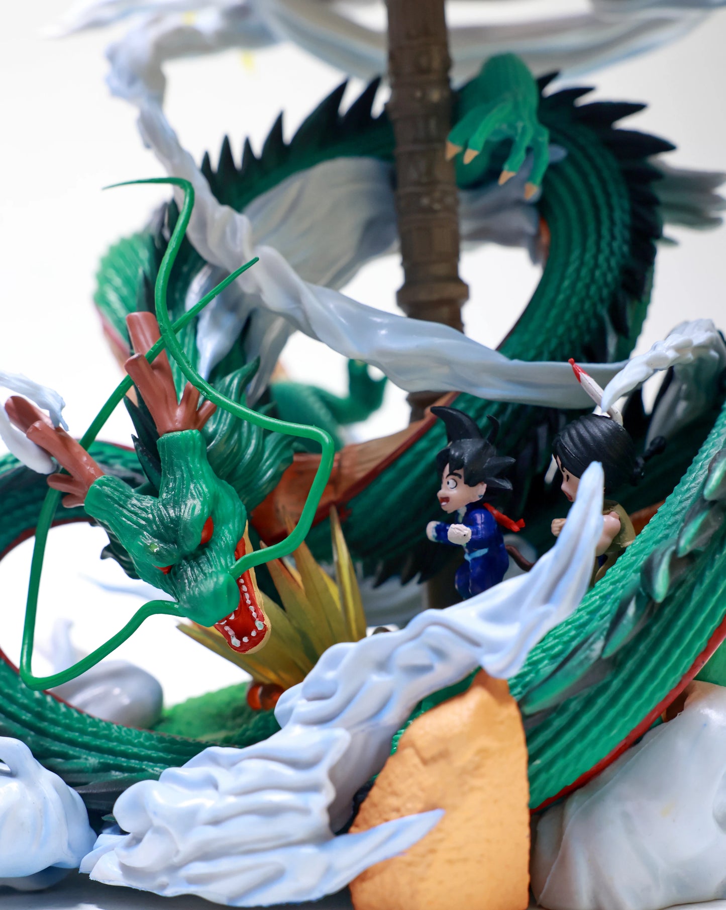 Shenron & Goku under cloud