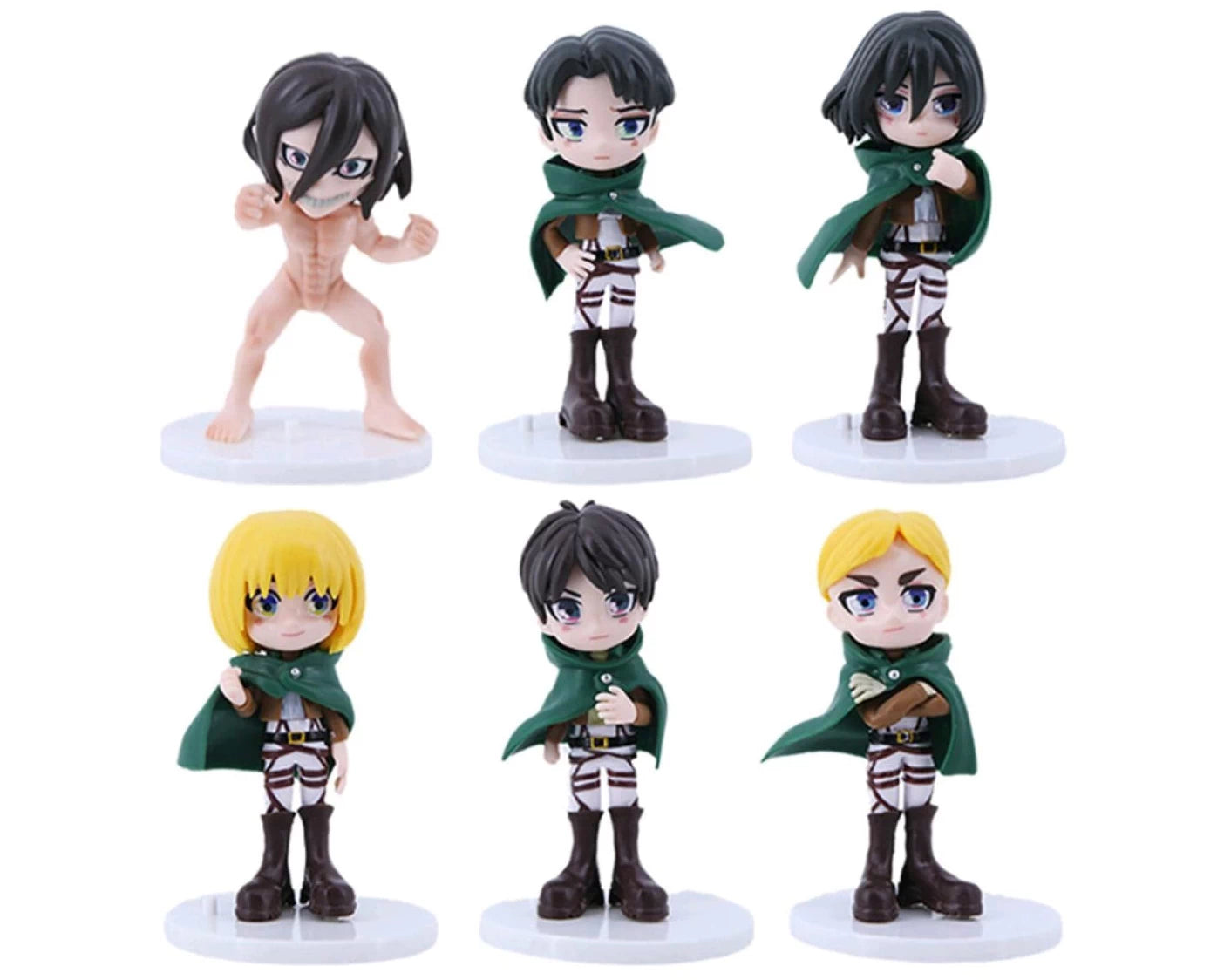 Attack On Titan chibi set x6