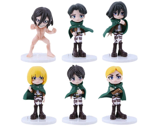 Attack On Titan chibi set x6