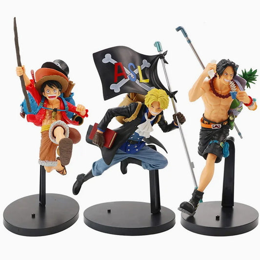 Luffy, Ace & Sabo running - One Piece