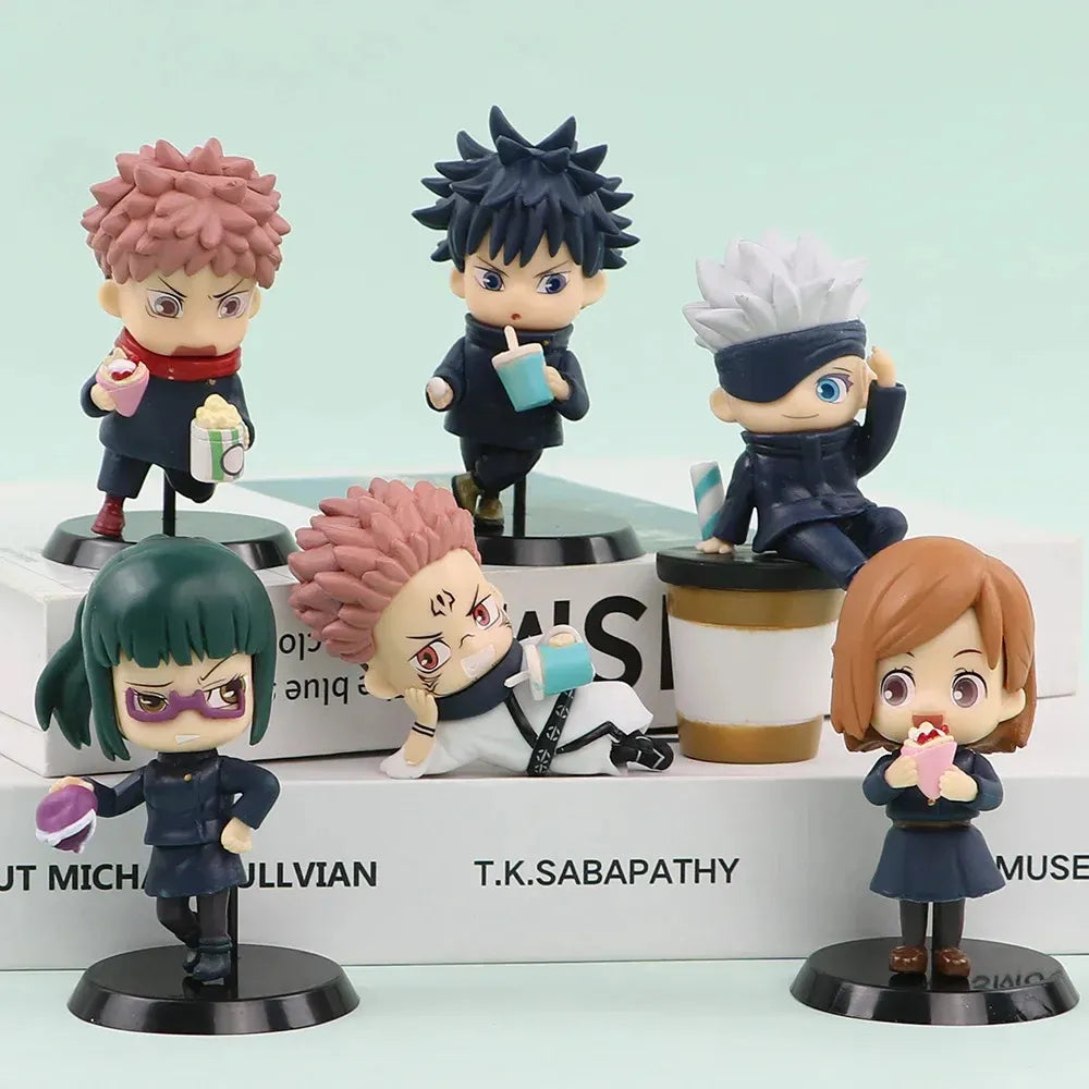 Chilling team - Chibi set - Jujutsu Kaisen x6
