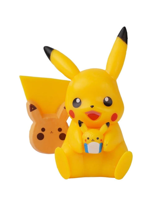 Pikachu with baby Pikachu