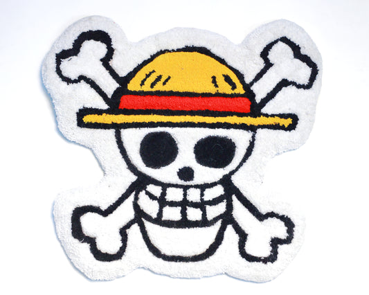 Jolly Roger - One Piece logo - hand tufted woolen rug