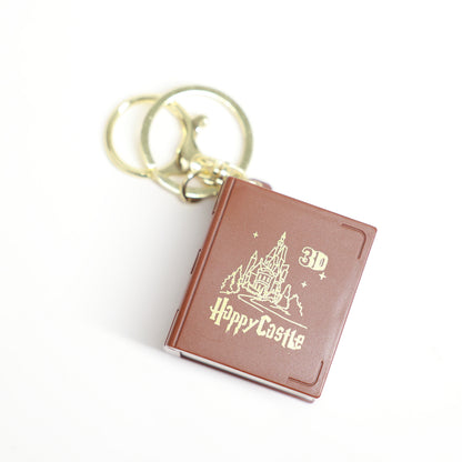 Fantasy Castle - 3D Pop-open book- Keychain