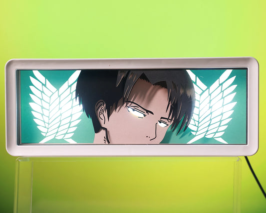 Levi - Attack on Titan - 3D stencil lamp #1 (USB/Battery Operated)