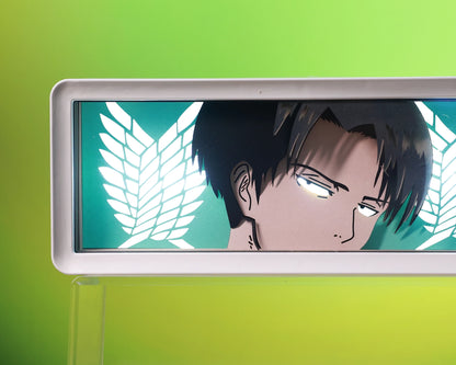 Levi - Attack on Titan - 3D stencil lamp #1 (USB/Battery Operated)