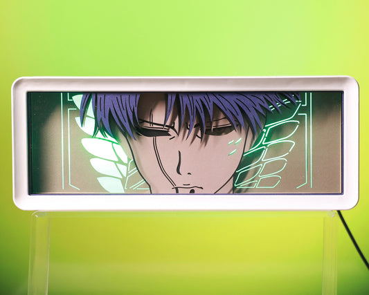 Levi - Attack on Titan - 3D stencil lamp #2 (USB/Battery Operated)