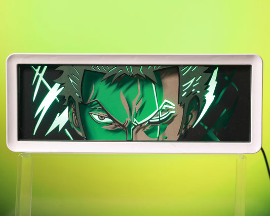 Zoro - One Piece - 3D stencil lamp (USB/Battery Operated)