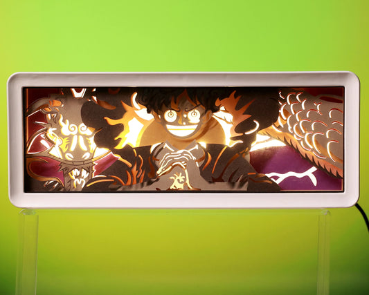 Luffy - One Piece - 3D stencil lamp (USB/Battery Operated)