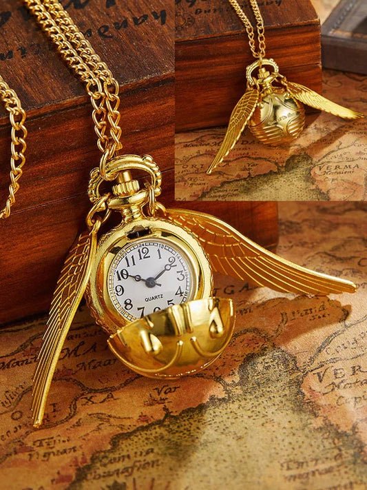 Harry Potter - Golden Snitch Pocket Watch With Chain