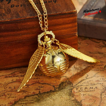 Harry Potter - Golden Snitch Pocket Watch With Chain