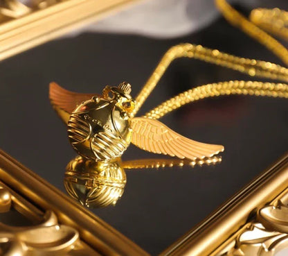 Harry Potter - Golden Snitch Pocket Watch With Chain